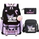 thumbnail image 1 of 3pcs Kuromi Backpacks Patchwork Capacity Women Men Travel Mochilas With Shoulder Bags Ins Laptop Teens School Bags, 1 of 3