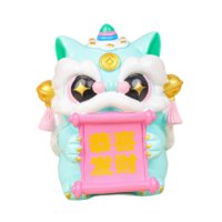 Bothyi - Colecciones De Figuras En Miniatura Decoración De Entrada Estatua De León Chino Pequeña Verde