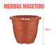 thumbnail image 2 of Macetero Redondo Mediano 22cm Plastico Duro Con Plato Maceta, 2 of 4