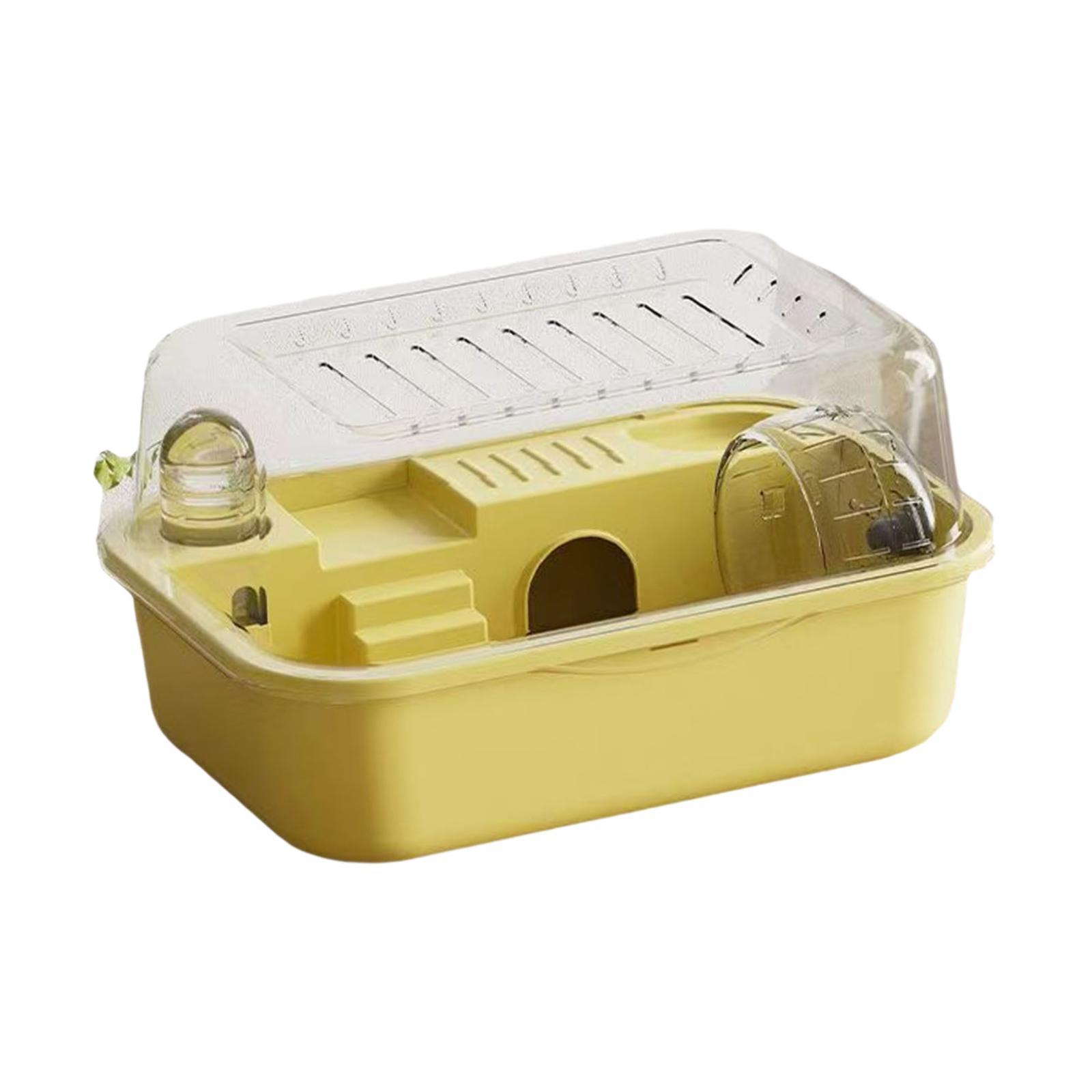 Magideal - Casa De Hámster Con Acceso Superior Para Ratones Y Erizos , Amarillo