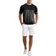 thumbnail image 2 of INSPIRE CHIC Camisa Polo de Hombre a Rayas Ajuste Regular Mangas Cortas Abotonada Cuello de Punto Camisas de Golf XL Negro, 2 of 6