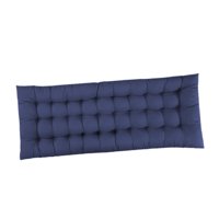 Ioensy - Cojín Para Silla De Respaldo Alto, Reclinable Y Mullido, De Madera, Color Azul Oscuro