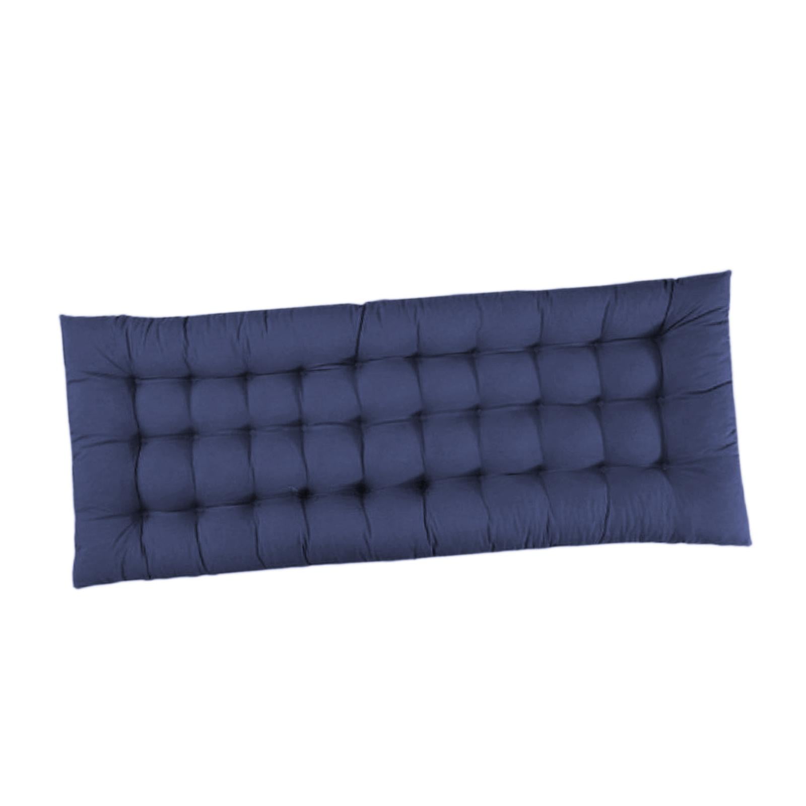 Ioensy - Cojín Para Silla De Respaldo Alto, Reclinable Y Mullido, De Madera, Color Azul Oscuro