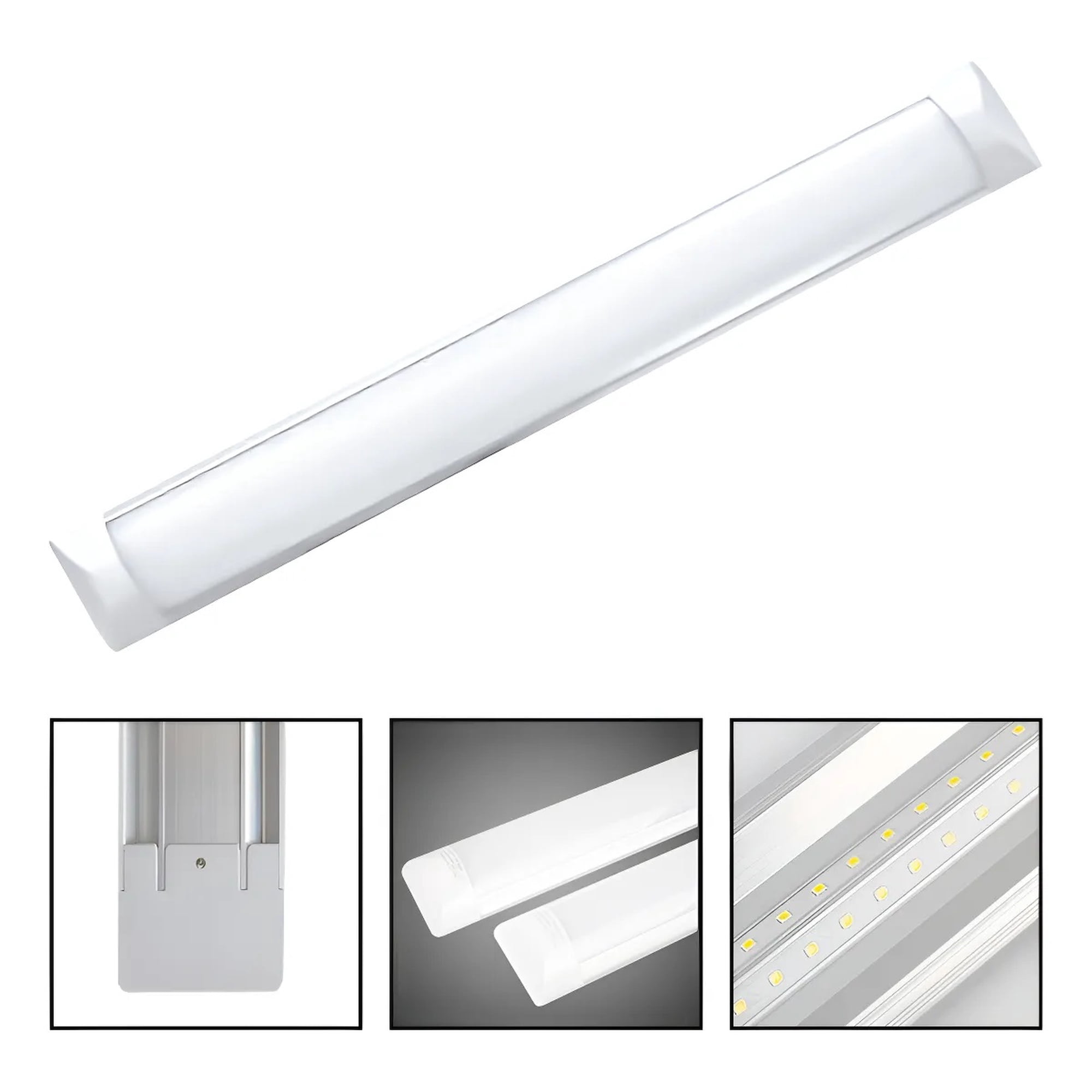 Eoland - Tubos Led 120cm Canaleta Led Luz Canoa Plana Tubo Led 36w Blanco Canoa Led 120cm