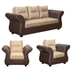 thumbnail image 1 of Juego De Living Zara 311 Tela pu Beige, 1 of 3