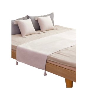 Todo Para El Hogar - Set De Piecera Mas 2 Fundas De Lino