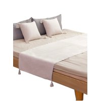 Todo Para El Hogar - Set De Piecera Mas 2 Fundas De Lino