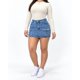 thumbnail image 1 of Mini Falda Short Mujer Cargo Azul Tiro Alto, 1 of 5