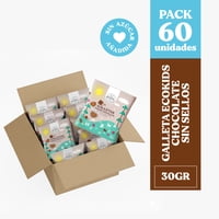 Ecovida S.A - Galleta Ecokids Sin Sellos Chocolate 30Gr - Caja 60 Und