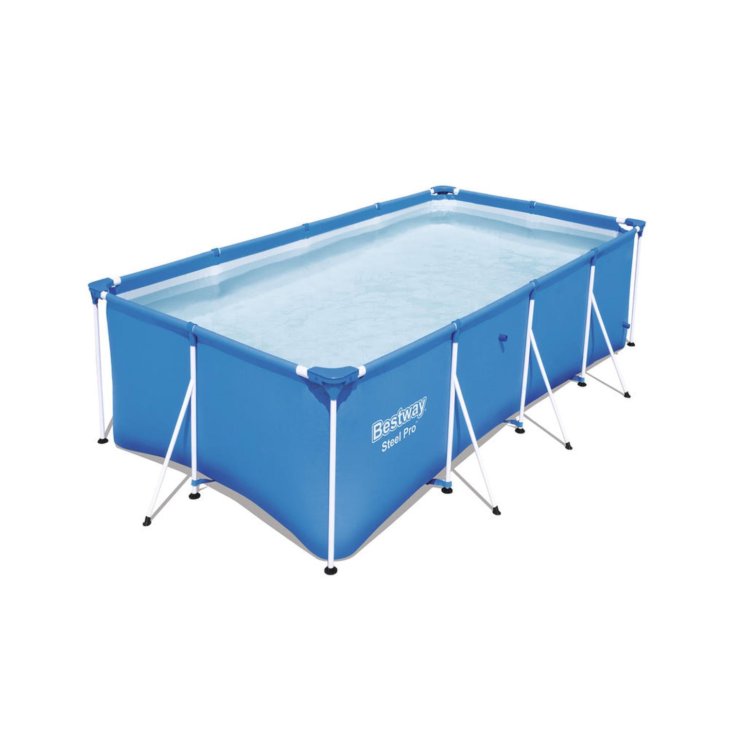 Piscina Bestway Rectangular Steel Pro 4.00mx2.11mx81cm Azul Azul Tamano Unico