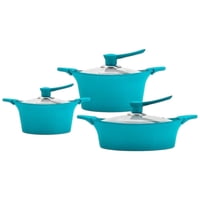 Bohlier - Batería De Cocina 6 Piezas Aluminio Fundido Calipso