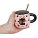 thumbnail image 3 of Tazón Diseño De Gatos + Tapa, Cuchara Mug, Kawaii, 3 of 3