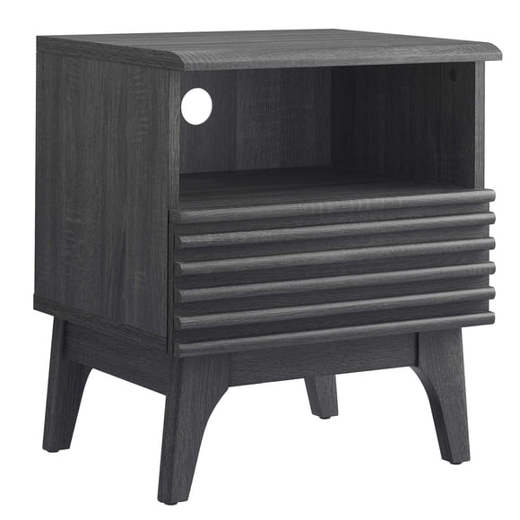 Mesita de noche Modway Render Mid-Century Modern con 1 cajón