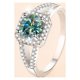 thumbnail image 4 of Anillos de Boda de Moissanita 1 Uds Corte Redondo Color D VVS1 Anillos de Diamante de Plata Esterlina S925 Anillos de Compromiso Aniversario Promesa de Moissanita para Mujer con Certificado, 4 of 9