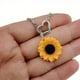 thumbnail image 3 of Elegant Yellow Sunflower Heart Lariat Necklace with Infinity Charm - Perfect for Bridal and Bridesmaid Daisy Necklaces, 3 of 5