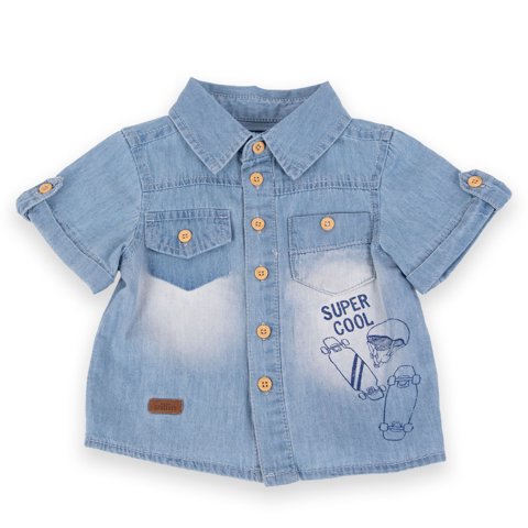 Camisa Bebe Niño Denim Pillin