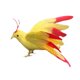 thumbnail image 3 of Animal Emplumado Artificial Pájaro Jardín Estatuilla Decoración Pájaro Amarillo, 3 of 3