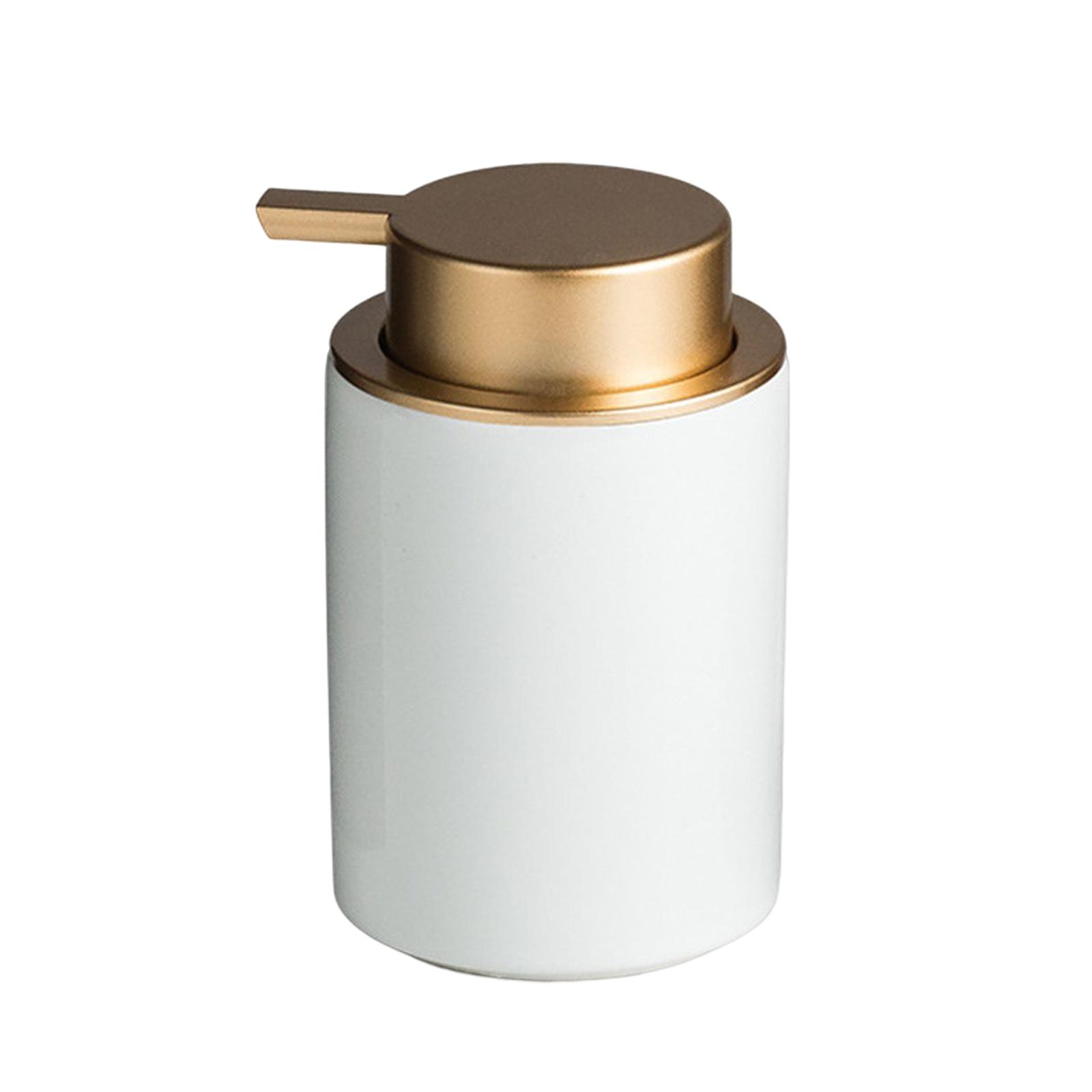 Bothyi - Dispensador De Jabón Botella De Bomba Recargable De 350 Ml Para Sala De Lavado De Mesa De Hotel Blanco