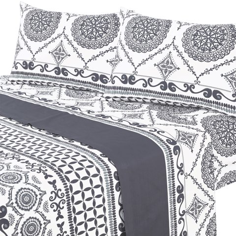 Mallorca - Juego De Sábanas T144 Plus King Marrakech Gris