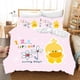 thumbnail image 1 of Flowers Ducklings Duvet Quilt Covers Pillow Case Bedding Sets3-Piece Bedding Set (1 Duvet Cover + 2 Pillow Shams), 1 of 3