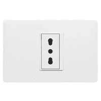 Genérico - Tomacorriente Simple 16A Luzica Armado Bticino Pu1180 Color Blanco