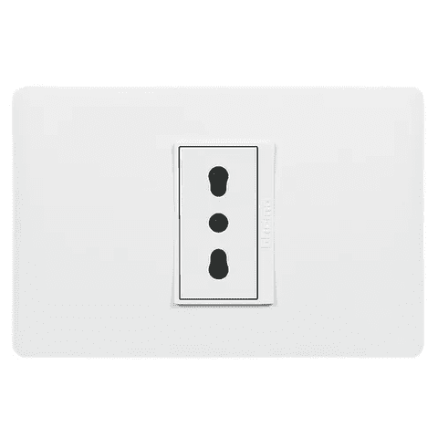 Genérico - Tomacorriente Simple 16A Luzica Armado Bticino Pu1180 Color Blanco