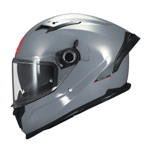 Mt Helmets - Casco Para Moto Mt Ff128Sv Braker Sv Solid A12 Gris Brillo L