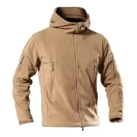 Max - Poleron Tactico Militar De Polar Ocre Talla Xl