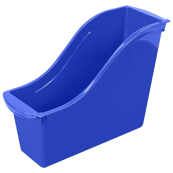 Librera Storex entrelazada, pequeña, azul, 30 x 11 x 21 cm