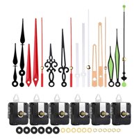 Magideal - 6 Juego De Mecanismo De Reloj Colgante, Mecanismo De Movimiento De Reloj De Pared Diy, Piezas De Reparación Para El Hogar Con Manos Para Reemplazo De Eje 20Mm Rosca 13Mm