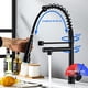 thumbnail image 2 of LLave Cocina Giratoria Monomando Triple Lavaplatos Flexible Negro, 2 of 8