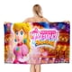 thumbnail image 1 of Princesa Peach Toalla de playa de secado rápido con diseño temático, regalo para mujeres y niñas, ideal para cumpleaños, fans, amantes de la música, uso en la playa o al aire libre, 78 × 180 cm, 1 of 6