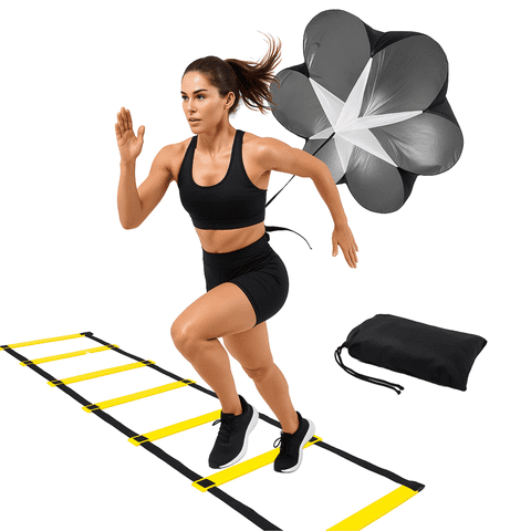 Linea Sport - Set De Paracaídas Y Escalera Para Entrenamiento Deportivo