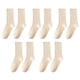 thumbnail image 1 of pares de calcetines finos de algodón para mujer, calcetines de algodón suave hasta el tobillo (4 estilos), color liso, 1 of 5