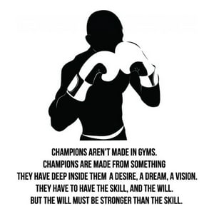 Rienda Libre Graphics - Decomural Champions Aren'T Made Boxing Ws-42924