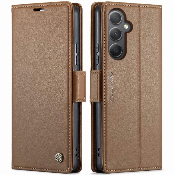 CaseMe tipo cartera Samsung Galaxy A34 5G con cierre magnético, RFID, tarjetero, soporte, carga inalámbrica