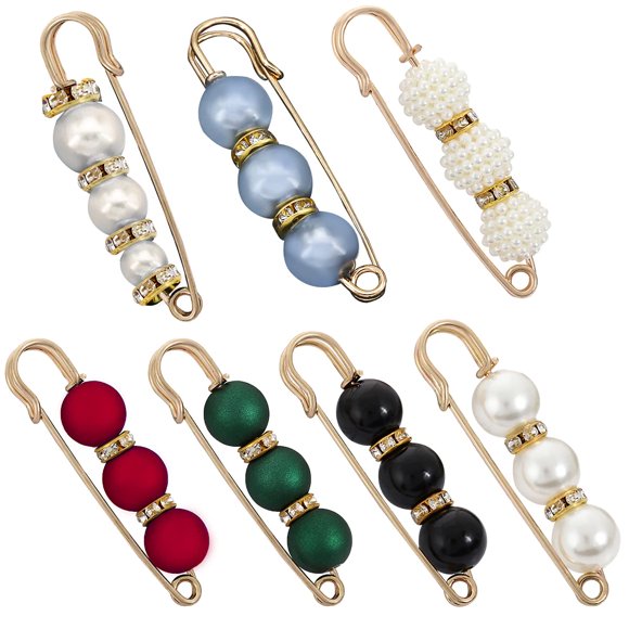 Broches de moda multicolores para mujer - set de 7 piezas iminoo