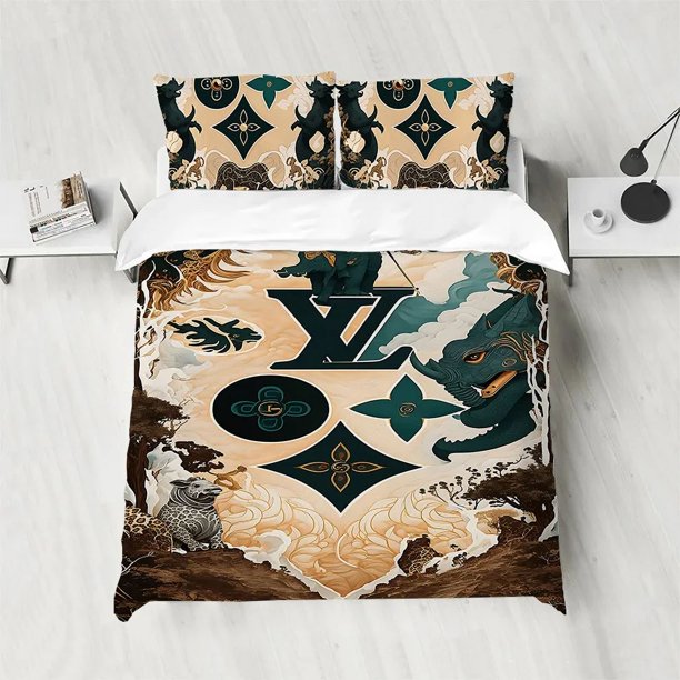 x950 Bed SheetsBedding Set Christmas Decorations Bed Linen Sets Duvet Cover Comforter Pillow Home Textile Garden 3-Piece Bedding Set (1 Duvet Cover + 2 Pillow Shams) nj950