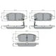 thumbnail image 2 of Pastillas Freno para auto Infiniti Q60 2017-2023 Trasero, 2 of 3