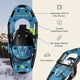 thumbnail image 3 of Paquete de bastones de senderismo con raquetas de nieve Retrospec Brash Blue 14US, 3 of 8