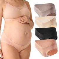 Ropa Interior De Maternidad Momcozy Seamless Cotton, Paquete De 4