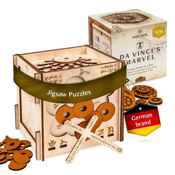 Caja de rompecabezas INSCAPE Da Vinci Escape Room para adultos