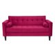 thumbnail image 2 of Living Retro Sofa 3 Cuerpos + 2 Sofá 1 Cuerpo Felpa Burdeo, 2 of 6