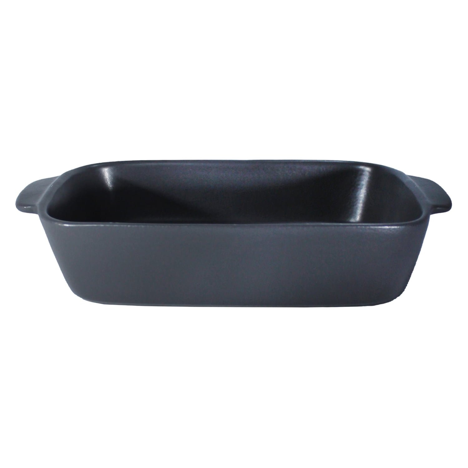 Genérico - Fuente De Cerámica P/horno Tipo Gres - Rectangular 31x20cm - Gris P1221