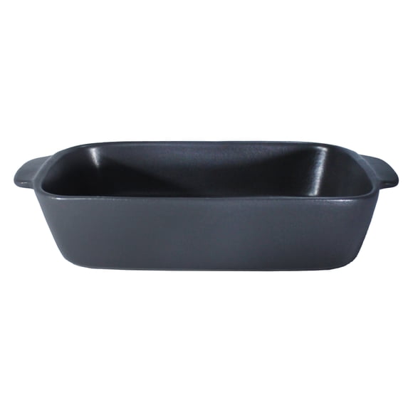 Fuente de Cerámica p/horno tipo Gres - RECTANGULAR 31x20cm - Gris P1221