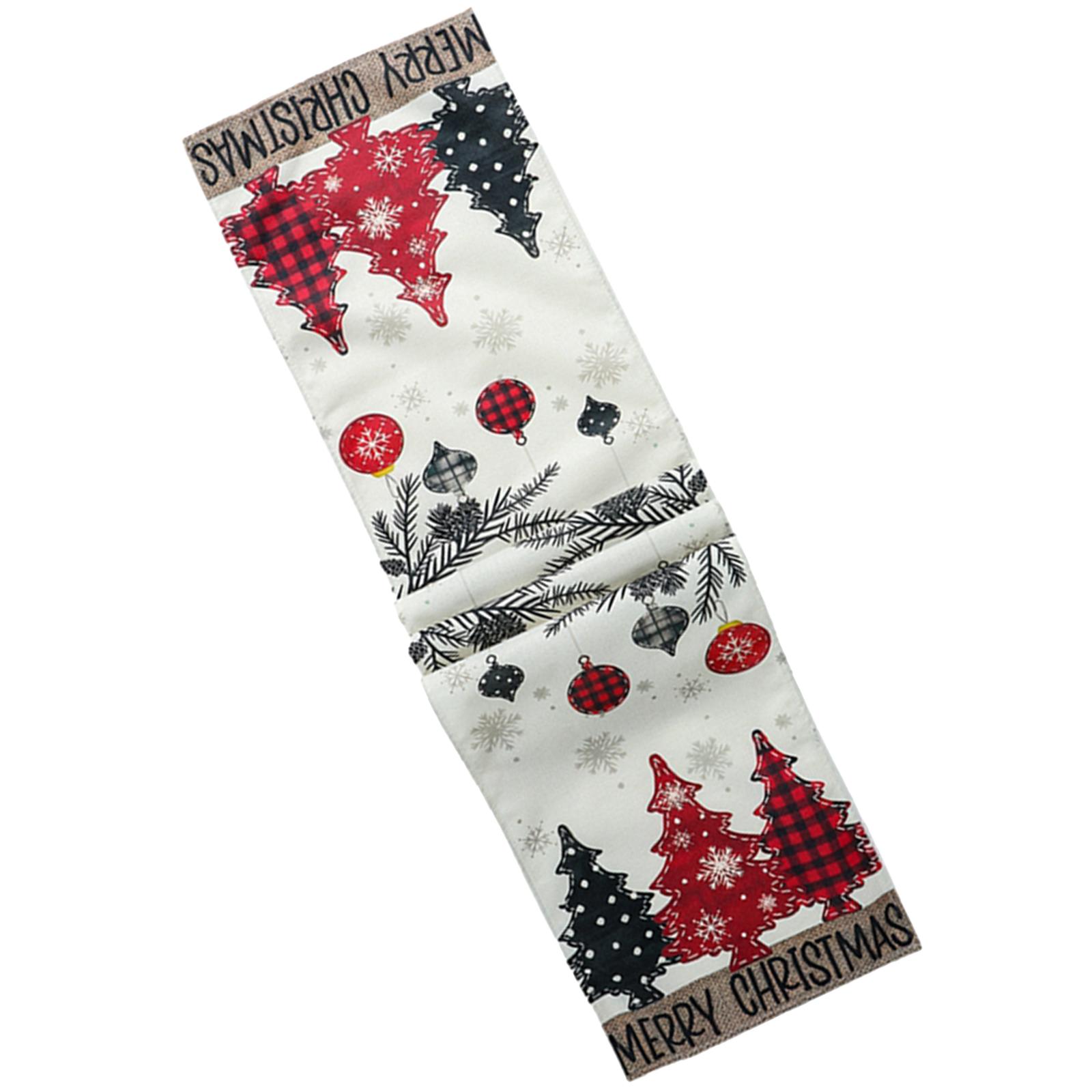 Bothyi - Camino De Mesa Navideño, Decoración Navideña De Temporada, Invierno, Festival, Mesa De Comedor, 33 Cm X 275 Cm