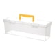 thumbnail image 2 of Caja de herramientas transparente con asa, estuche de transporte portátil, organizador de almacenamiento para herramientas de reparación, hardware, vi Amarillo 358 x 12 x 108 cm, 2 of 5