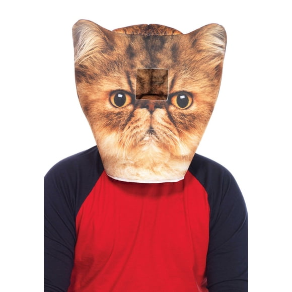 Máscara de gato Foam Angry Orange Leg Avenue para hombres adultos y adolescentes