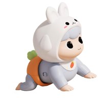 Magideal - Muñeca Eléctrica Para Bebés Que Gatean, Muñeca Bebé, Regalo De Cumpleaños, Juguete Rompecabezas, Muñeca Eléctrica Para Gatear De Desarrollo Para Bebés Azul