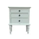 thumbnail image 2 of Set 2 Veladores Dormitorio Colchester 3 Cajones Blanco, 2 of 3